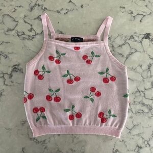 Cherry sweater tank